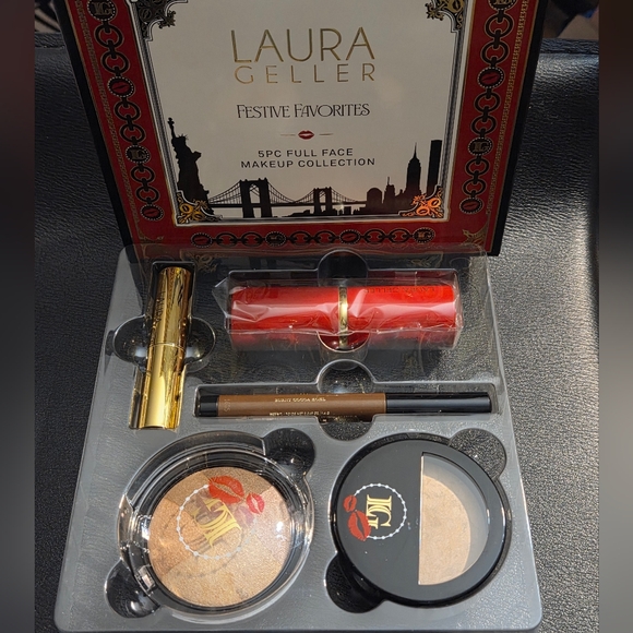 Laura Geller Other - 🎁Laura Geller Festive Favorites 5 Piece Full Face Makeup Collection Medium